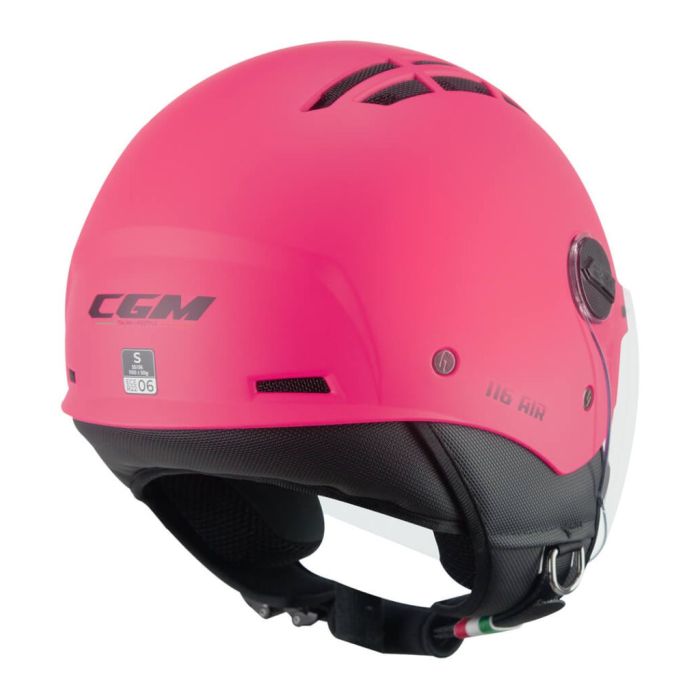 Casco Estivo Cgm 116a Air Mono Rosa Fluo Opaco