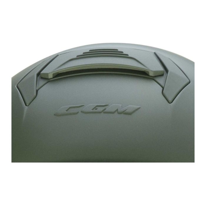 Casco Cgm 167a Flo Mono Visiera Lunga Verde Opaco