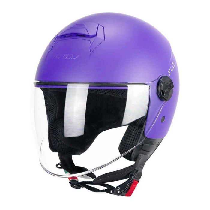 Casco Cgm 167a Flo Mono Visiera Lunga Viola Opaco