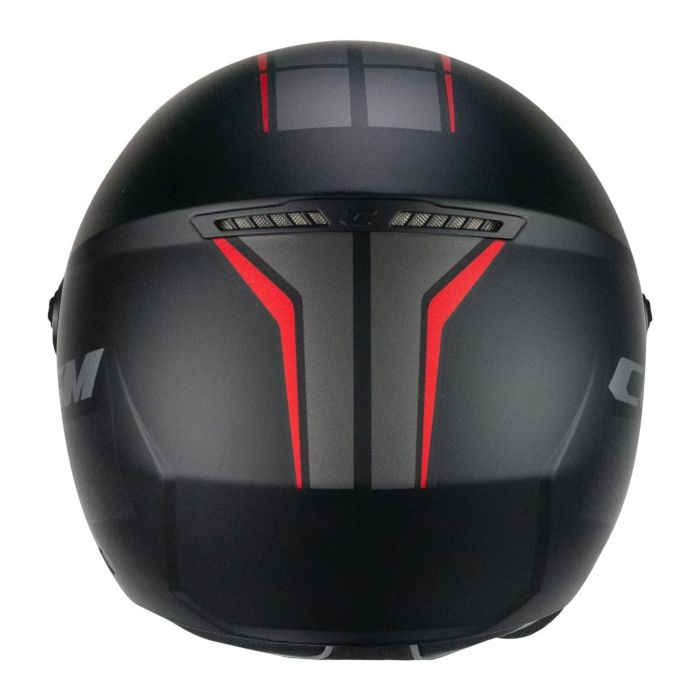 Casco Cgm 167k Flo City Visiera Sagomata Nero Rosso Opaco