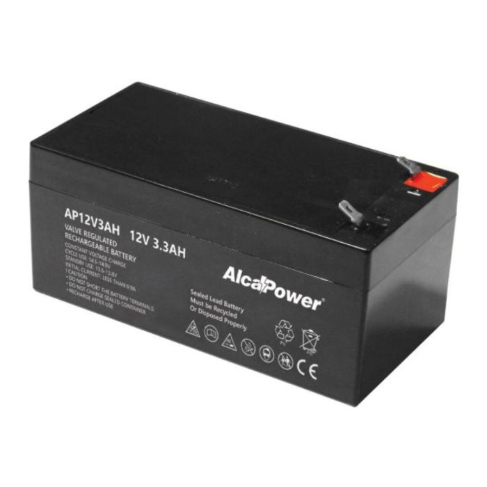 Batteria Al Piombo Ricaricabile AGM Per Servizi 12v 3,3ah