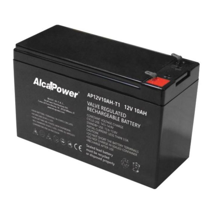 Batteria Al Piombo Ricaricabile AGM Per Servizi 12v 10ah - T1