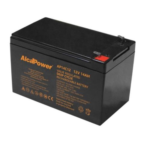 Batteria Al Piombo Ricaricabile AGM CICLICA Per Servizi 12v 14