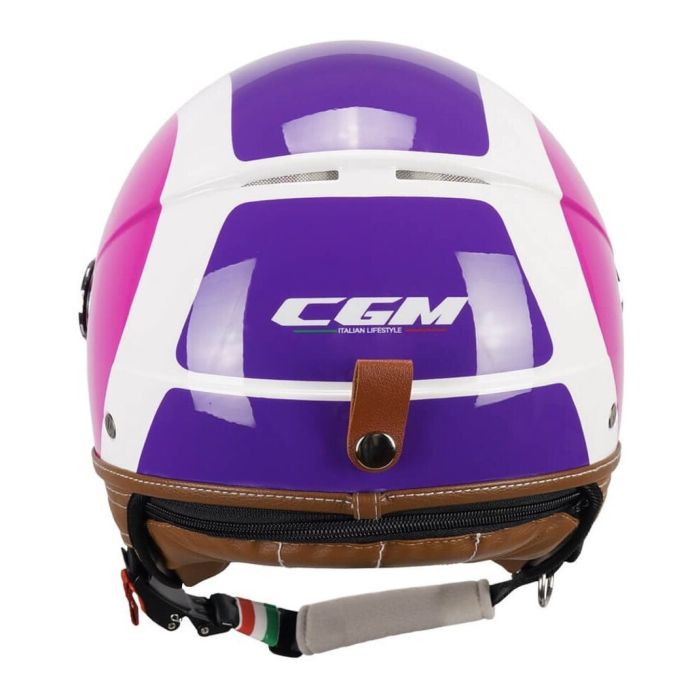 Casco Cgm 191g Pix Sprint Visiera Lunga Viola Fucsia Fluo
