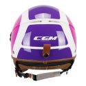 Casco Cgm 191g Pix Sprint Visiera Lunga Viola Fucsia Fluo
