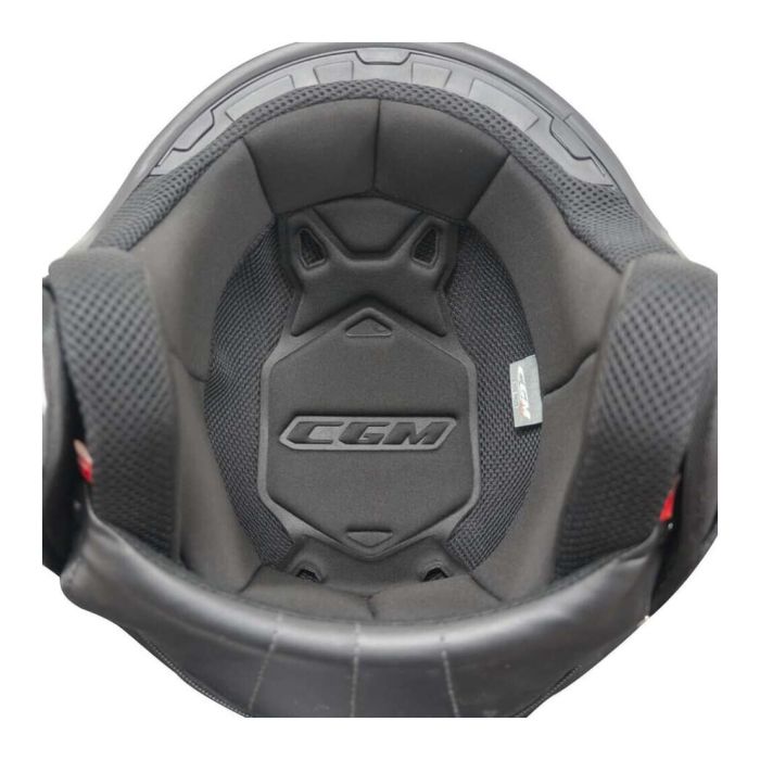 Casco Cgm 191a Pix Mono Visiera Lunga Nero Opaco