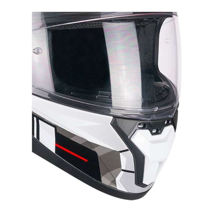 Casco Integrale Cgm 330s Riot Space Bianco Nero Rosso