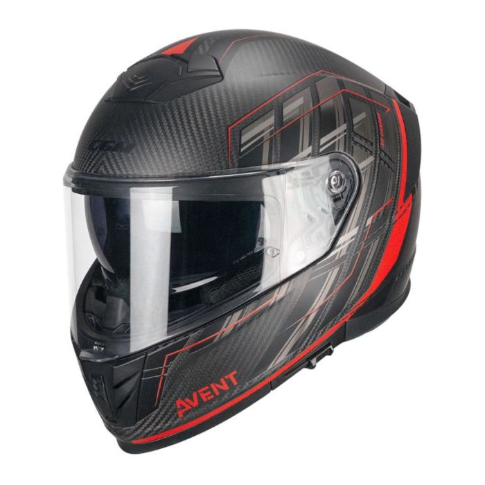 Casco Integrale Cgm 361g Avent Pro Sport Carbon Rosso Opaco