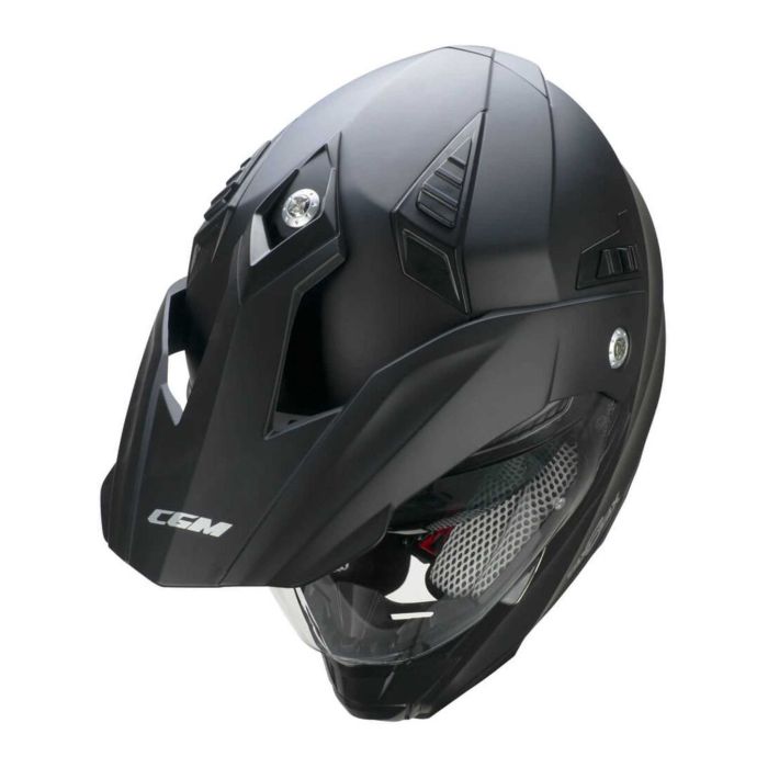 Casco Integrale Cgm 666a Twin Mono Nero Opaco