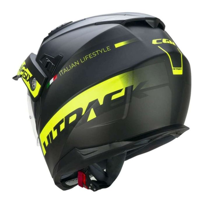 Casco Integrale Cgm 666s Twin Hitrack Nero Giallo Fluo Opa