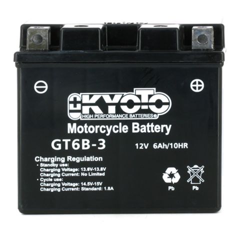 Batteria Moto Kyoto Yt6b-3 - Pronta All'uso