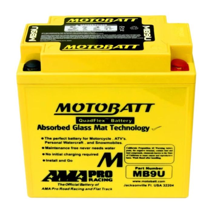 Batteria Potenziata Agm Motobatt 11 Ah Mb9u