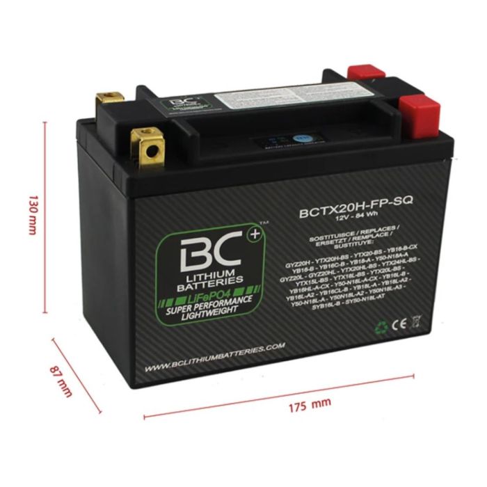Batteria Litio Lifepo4 Bctx20h-fp-sq