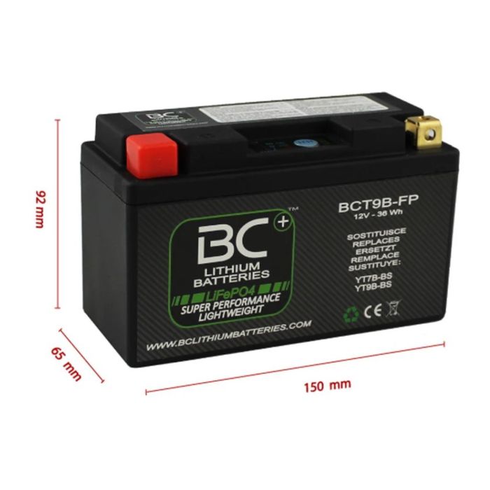 Batteria Litio Lifepo4 Bct9b-fp