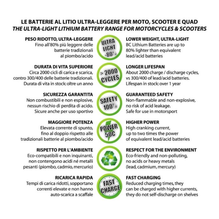 Batteria Litio Lifepo4 Bclfp01