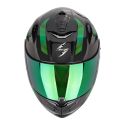 Casco Scorpion Exo-1400 Evo Ii Carbon Air Platted Nero-verde