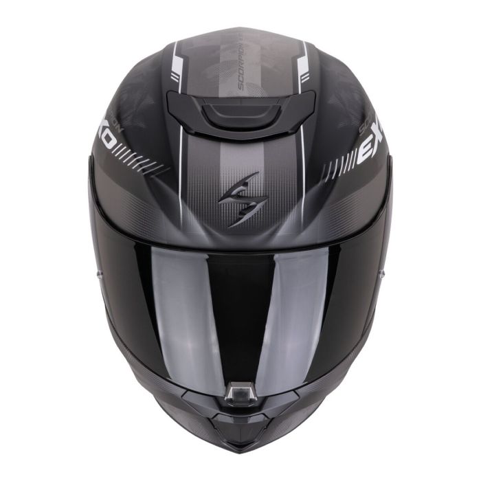 Casco Scorpion Exo-391 Ava Nero Opaco-argento