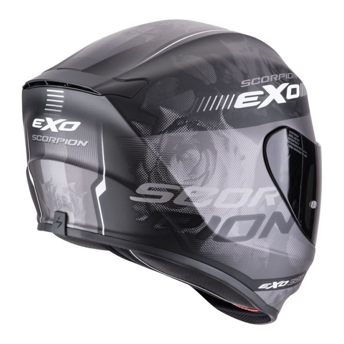 Casco Scorpion Exo-391 Ava Nero Opaco-argento