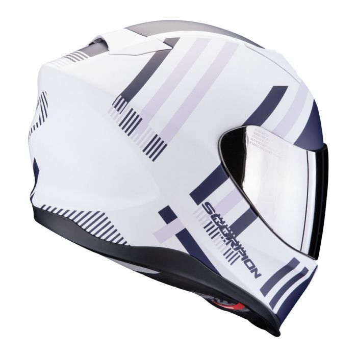 Casco Scorpion Exo-520 Evo Air Banshee Bianco Opaco-blu-pur