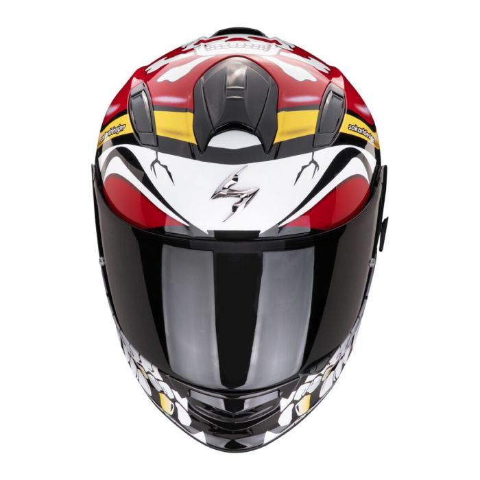 Casco Scorpion Exo-491 Pirate Rosso