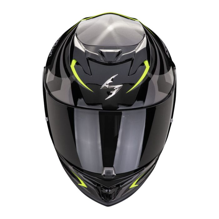 Casco Scorpion Exo-520 Evo Air Terra Nero-argento-giallo