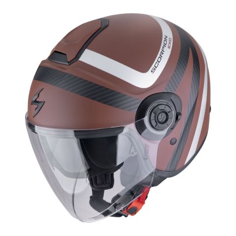 Casco Scorpion Exo-city II Riva Marrone-argento