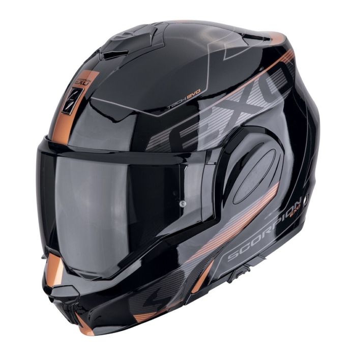 Casco Scorpion Exo-tech Evo Traveller Nero-rame