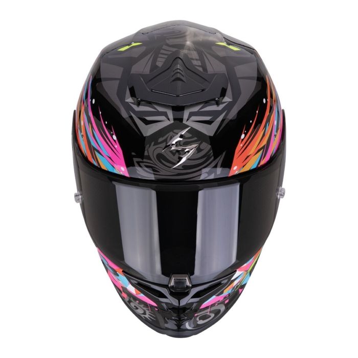 Casco Scorpion Exo-r1 Evo Ii Air Savage Nero-blu-rosa