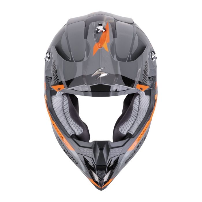 Casco Scorpion Vx-16 Evo Air Rod Grigio-arancione
