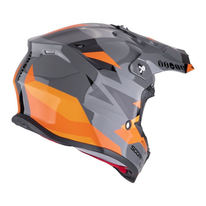 Casco Scorpion Vx-16 Evo Air Rod Grigio-arancione