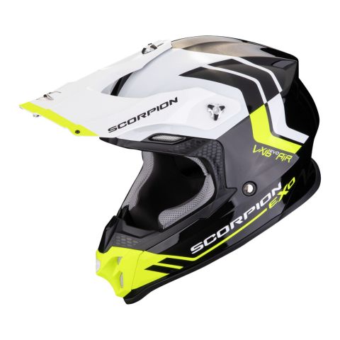 Casco Scorpion Vx-16 Evo Air Fusion Nero-giallo Neon