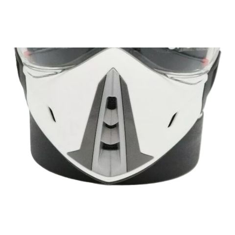 MentoneWhite Gloss Casco Airoh J106 Nd