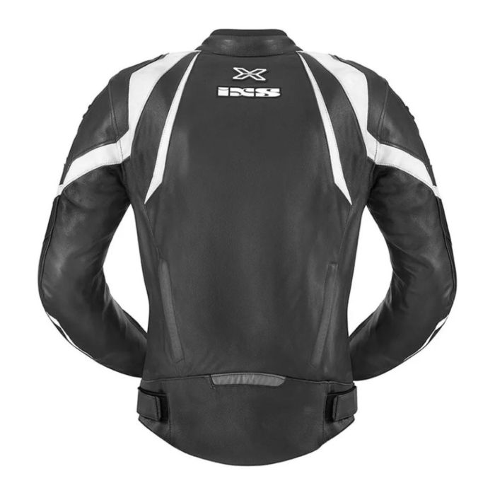 Giacca In Pelle Ixs Darren Nero Bianco