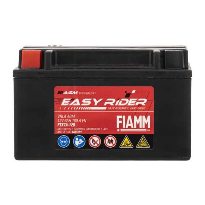 Batteria Fiamm Agm Ftx7a-12b - Ytx7a-bs 12v. 6 Ah.