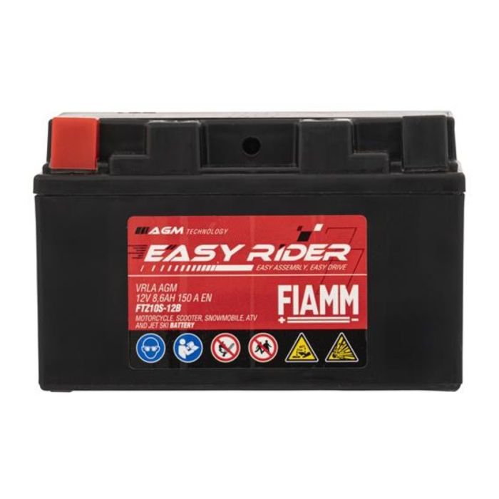 Batteria Fiamm Agm Ftz10s-12b - Ytz10s 12v. 8.6 Ah.