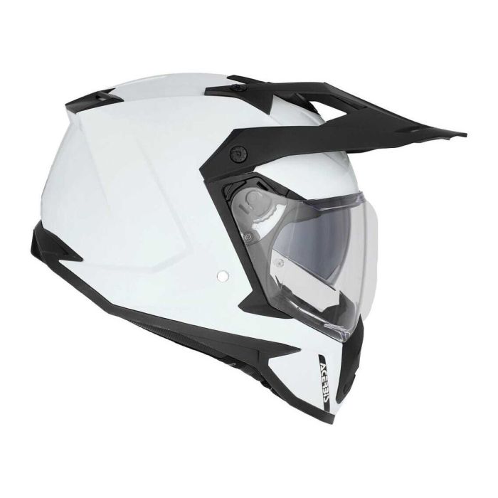 Casco Enduro Acerbis Assault Mono Bianco