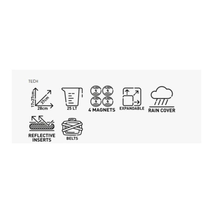 Kappa Borsa Da Serbatoio Stryker Estensibile