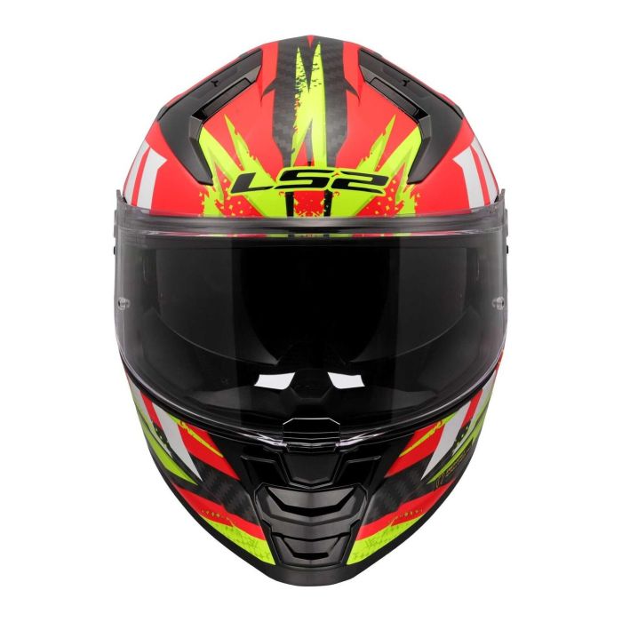 Casco Integrale Ls2 Ff811 Vector II Carbon Tantic Red H-v Yellow