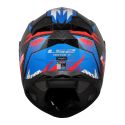 Casco Integrale Ls2 Ff811 Vector Ii Carbon Tantic Red Blue