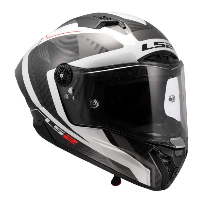 Casco Integrale Ls2 Ff805 Thunder Gp Aero Raute White Grey