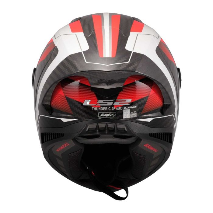 Casco Integrale Ls2 Ff805 Thunder Gp Aero Raute White Red