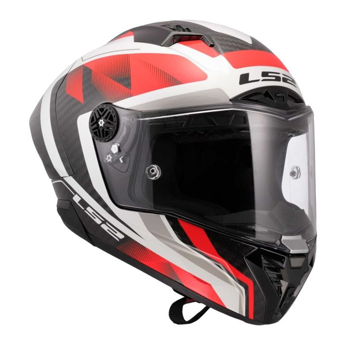 Casco Integrale Ls2 Ff805 Thunder Gp Aero Raute White Red