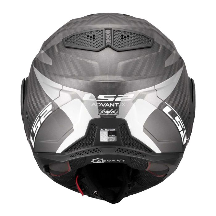 Casco Ribaltabile Ls2 Ff901 Advant X Carbon Horizon Silver Grey