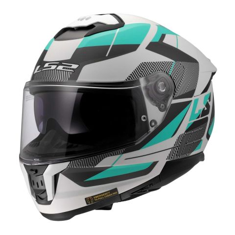Casco Integrale Ls2 Ff808 Stream II Road Cyan Light Grey