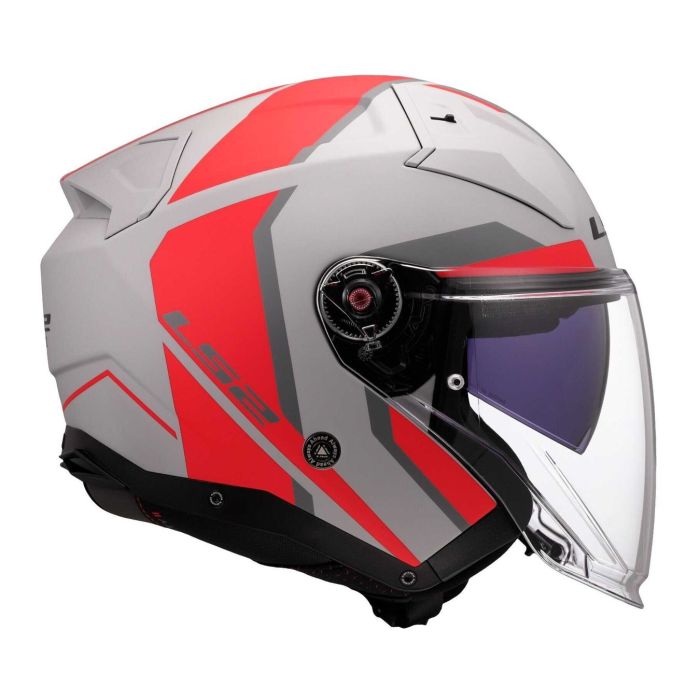 Casco Ls2 Of603 Infinity II Focus 06 Grey Red