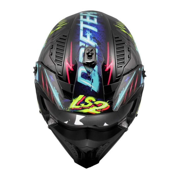 Casco Jet Ls2 Of606 Drifter Rayz Black Blue