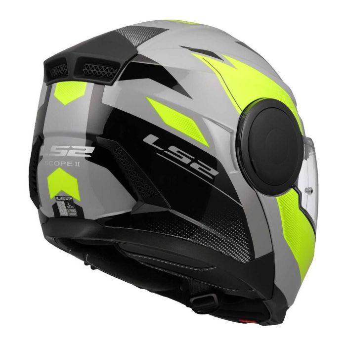 Casco Modulare Ls2 Ff902 Scope II Duria Grey H-v Yellow