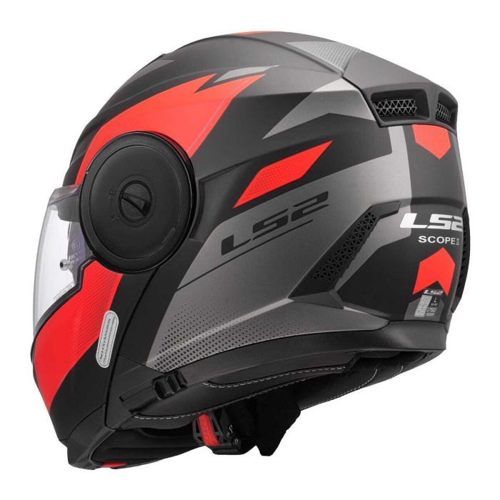 Casco Modulare Ls2 Ff902 Scope II Duria Black Red