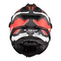 Casco Adventure Ls2 Mx701 Explorer C Trick White Red