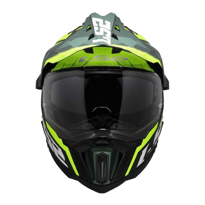 Casco Ls2 Mx701 Explorer Spire 06 Green H-v Yellow